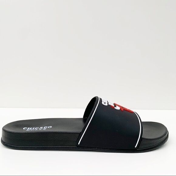 Chicago Bulls NBA Rubber Mens Slide Sandals - Picture 8 of 11